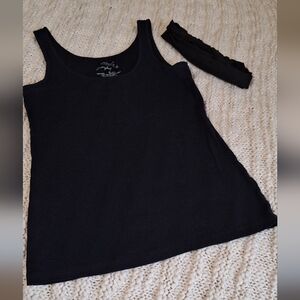 Sonoma Black Tank Top And Matching Headband